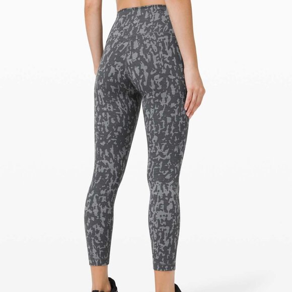 Lululemon Wunder Train Tight 25” High Rise In Heathered Asphalt Grey - Picture 2 of 6